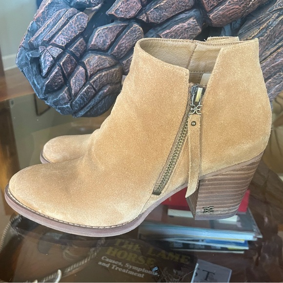 SAM EDELMAN•Tan‎ Suede Leather Boots•Sz 7.5 - Picture 2 of 7
